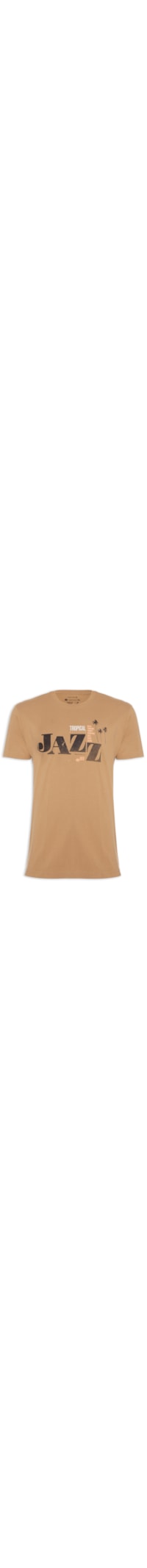Camiseta Masculina Vintage Tropical Jazz - Marrom