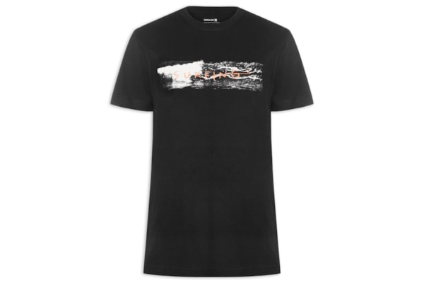 Camiseta Masculina Vintage Waves - Preto