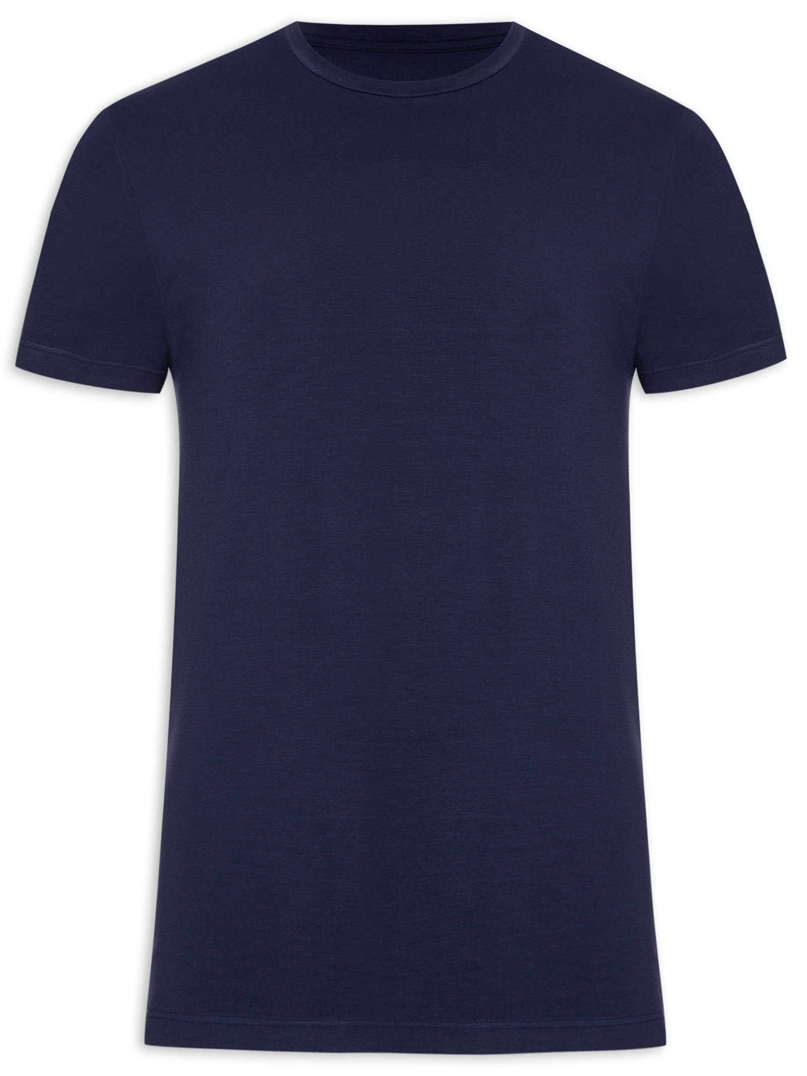 Camiseta Masculina Viscolycra Azul Casa Das Cuecas