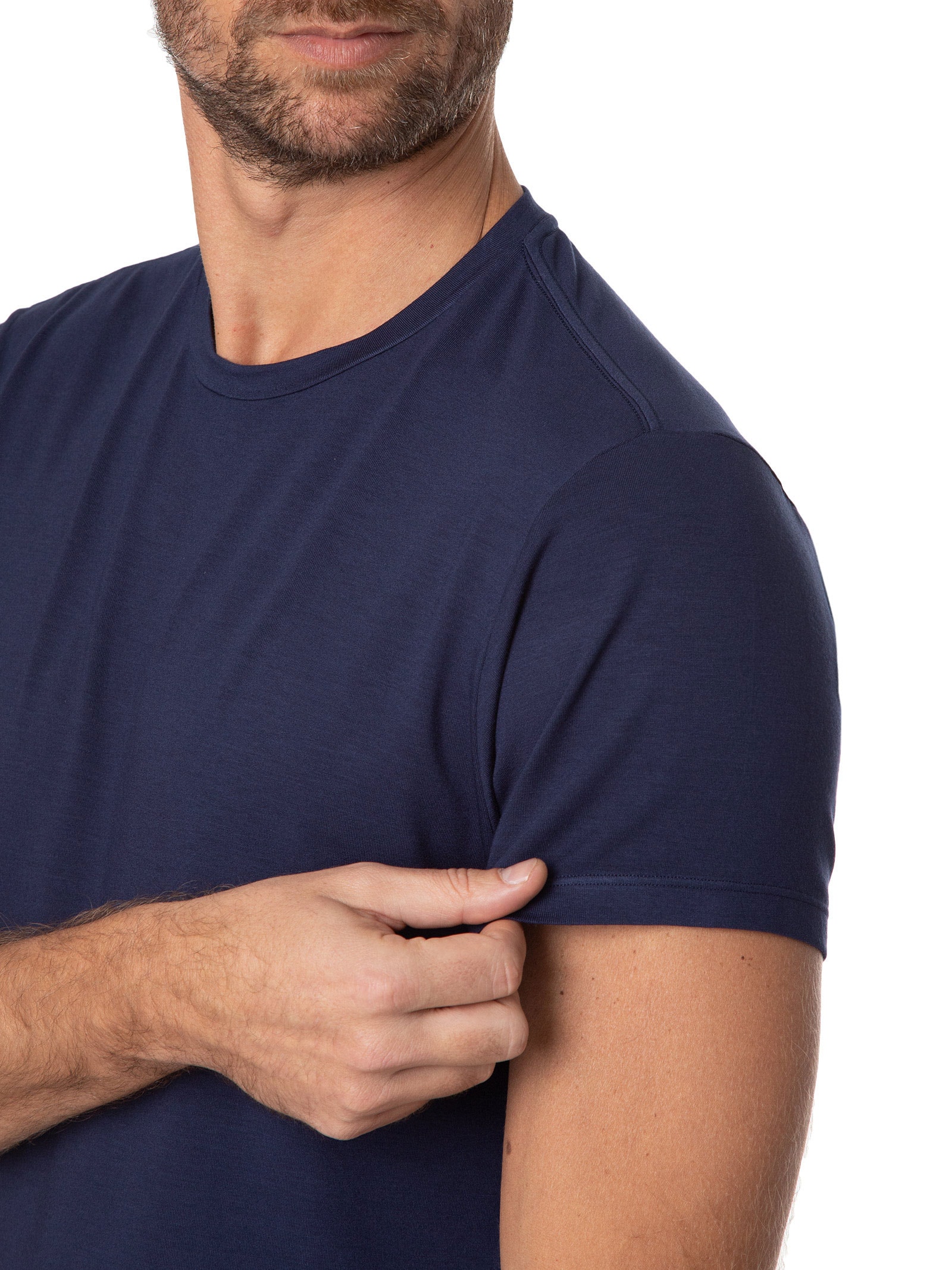 Camiseta Masculina Viscolycra Azul Casa Das Cuecas