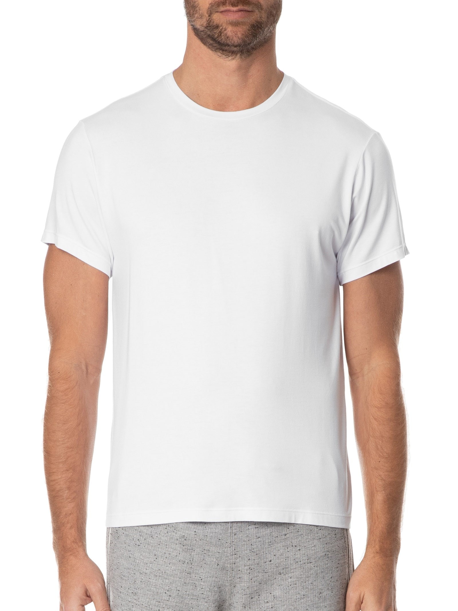 Camiseta Masculina Viscolycra Branco Casa Das Cuecas