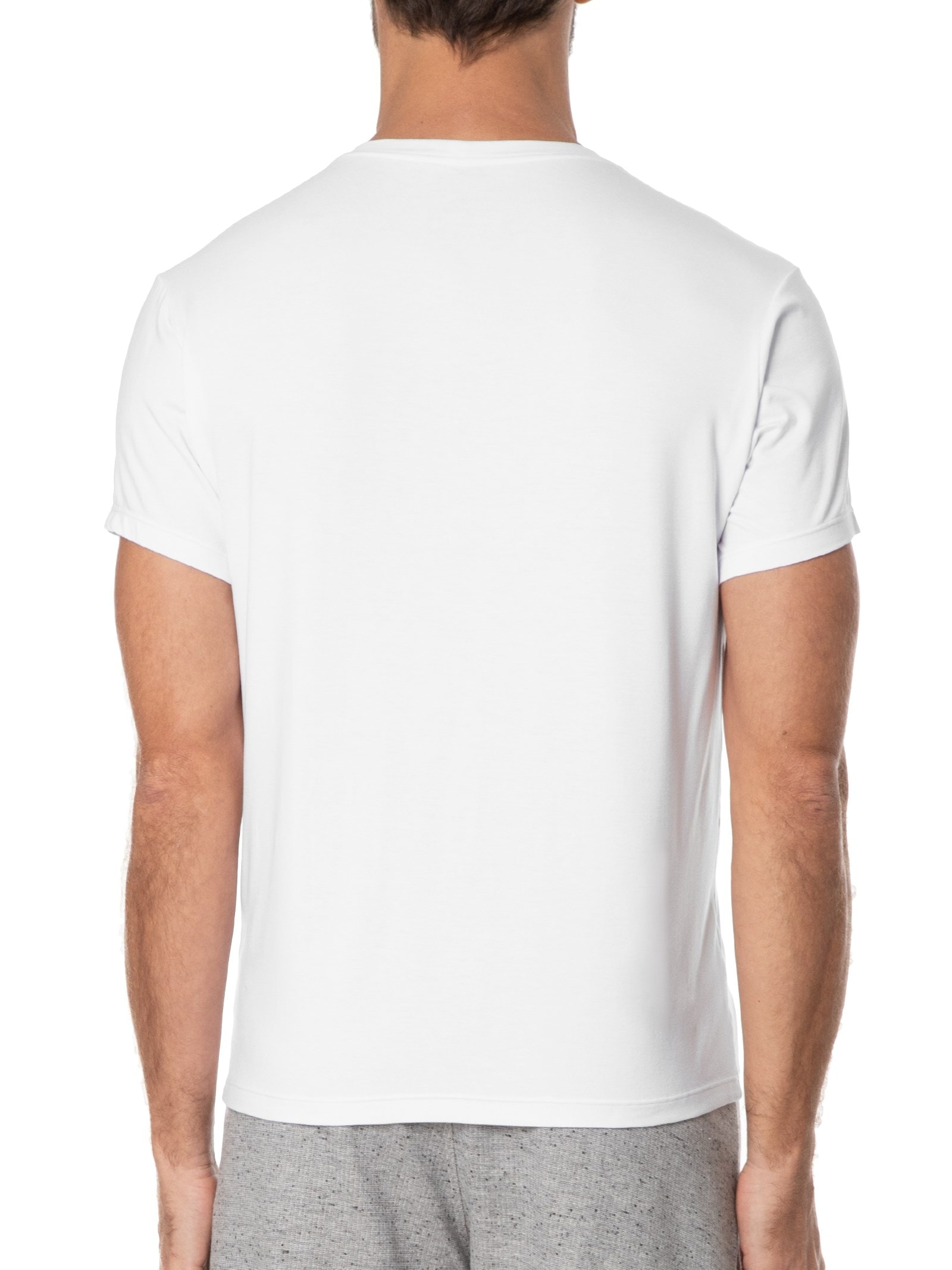 Camiseta Masculina Viscolycra Branco Casa Das Cuecas
