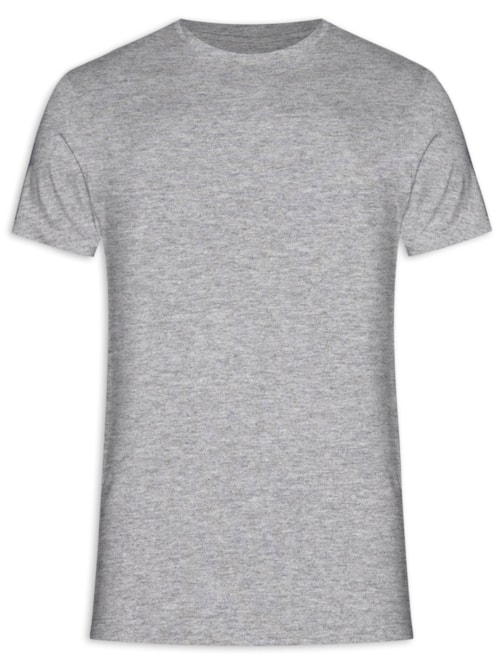 Camiseta Masculina Viscolycra – Cinza
