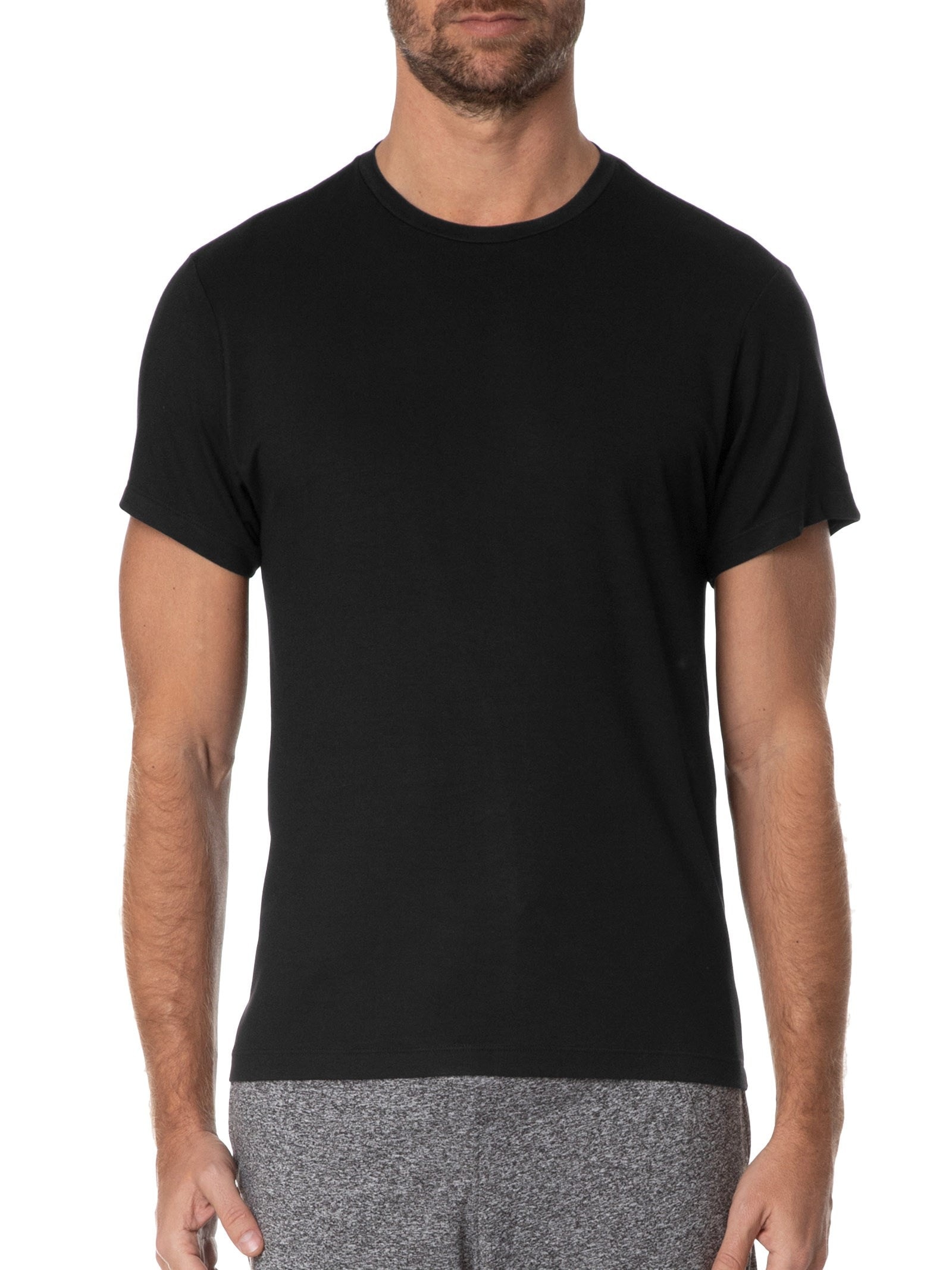 Camiseta Masculina Viscolycra Preto Casa Das Cuecas