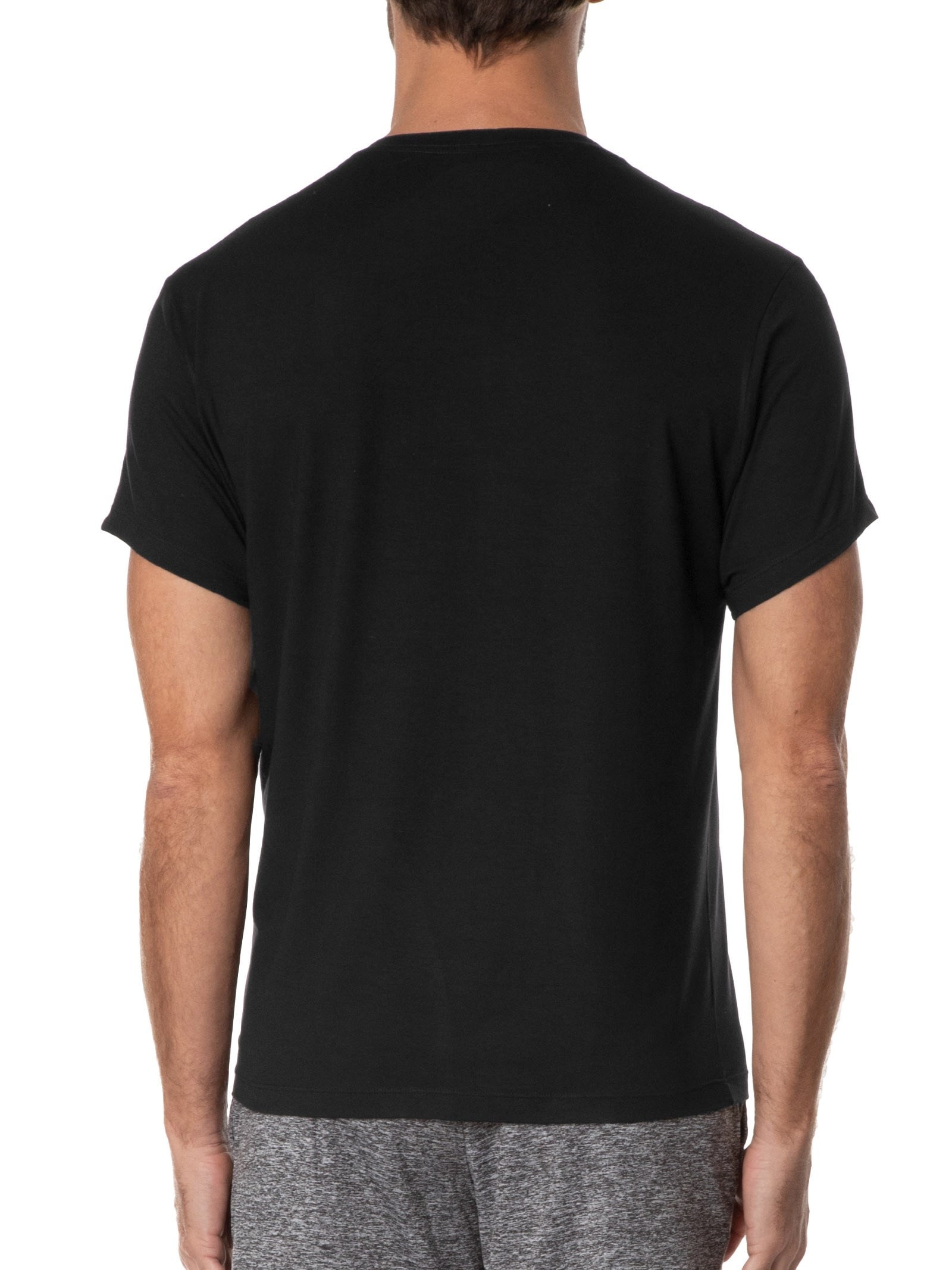 Camiseta Masculina Viscolycra Preto Casa Das Cuecas
