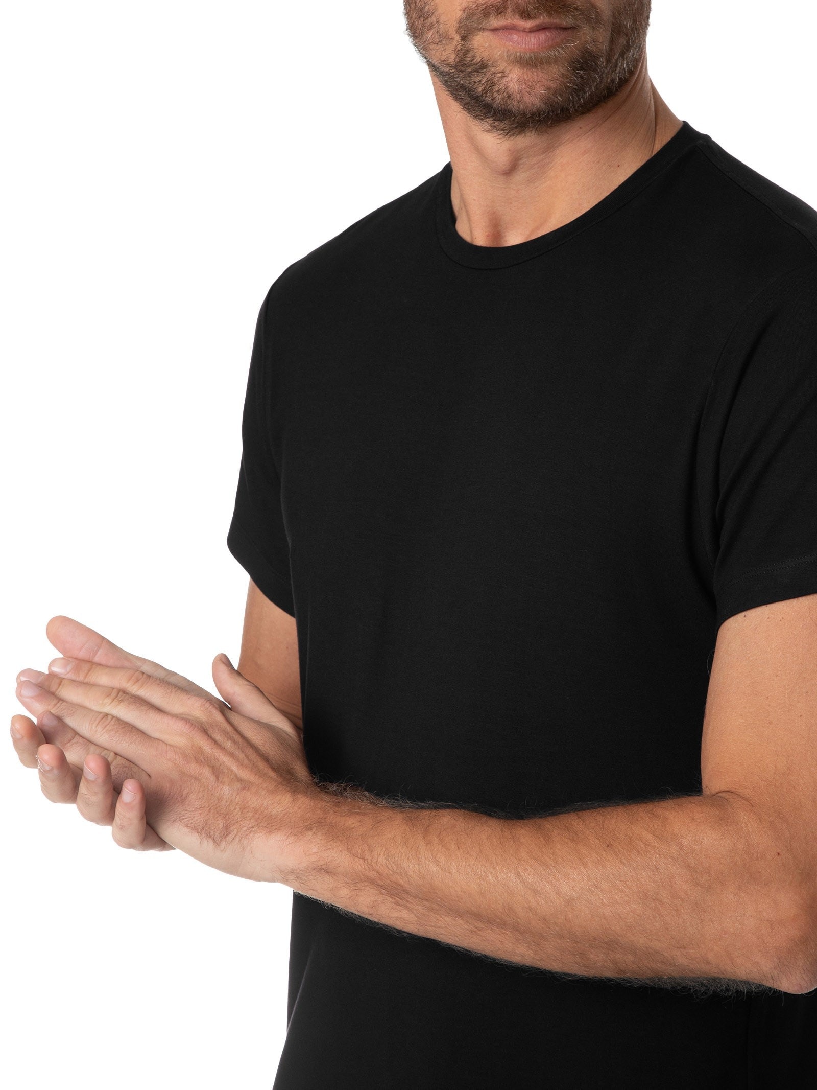 Camiseta Masculina Viscolycra Preto Casa Das Cuecas