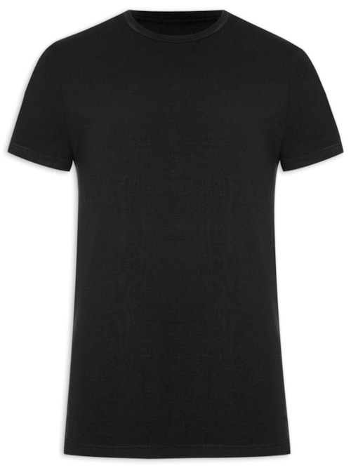 Camiseta Masculina Viscolycra - Preto