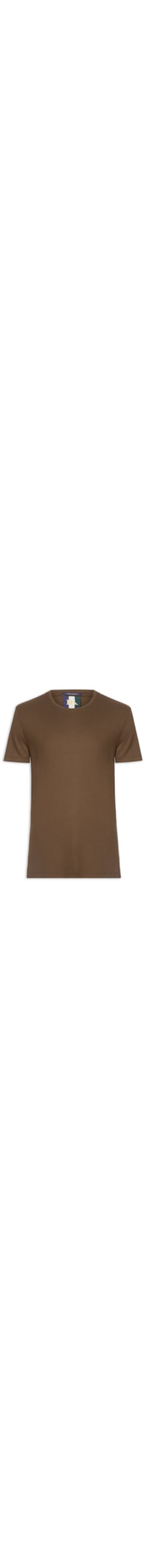 Camiseta Masculina Waffle – Marrom