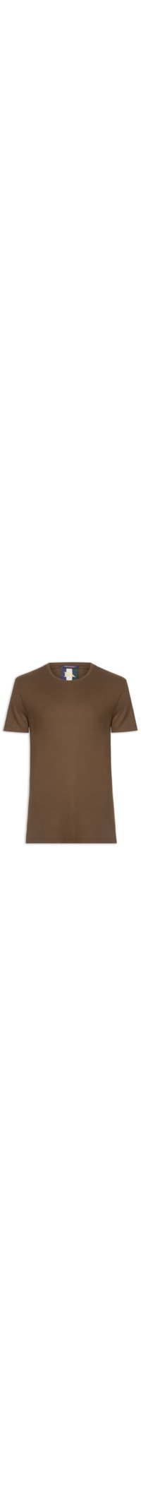 Camiseta Masculina Waffle – Marrom