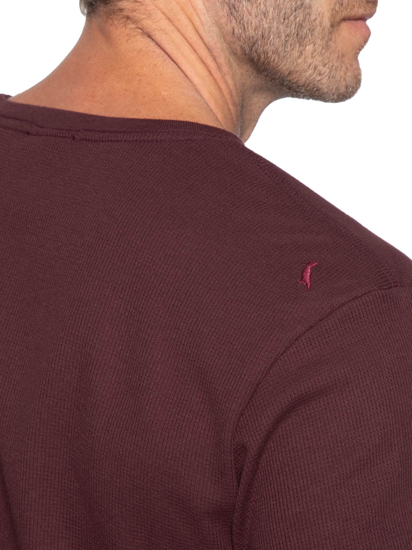 Camiseta Masculina Waffle – Vermelho Reserva