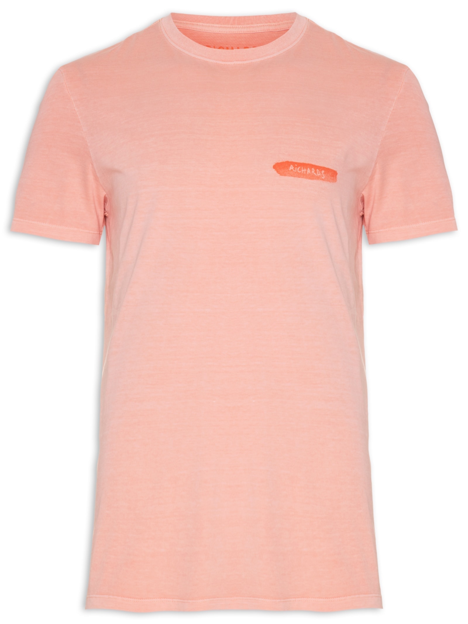 Camiseta Masculina Washed Araia Rosa Richards
