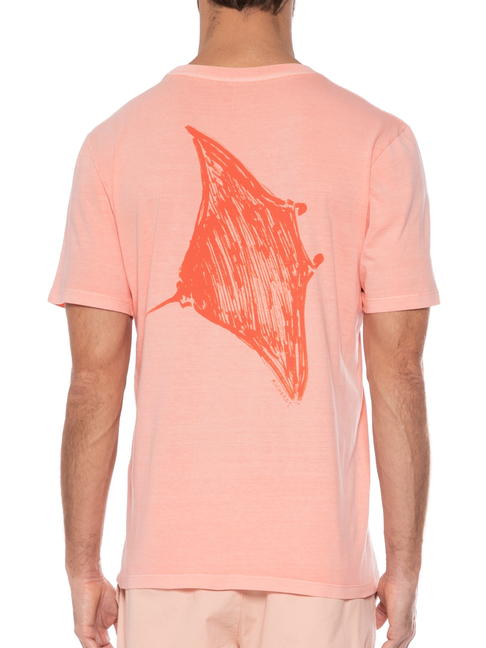 Camiseta Masculina Washed Araia Rosa Richards