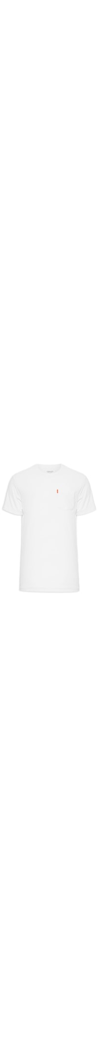 Camiseta Masculina Washed Pocket Spot - Branco