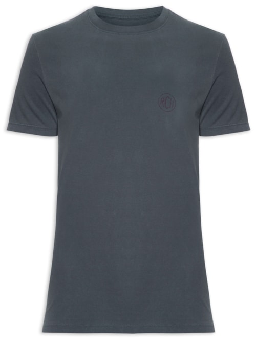 Camiseta Masculina Washed Poster Totem – Azul