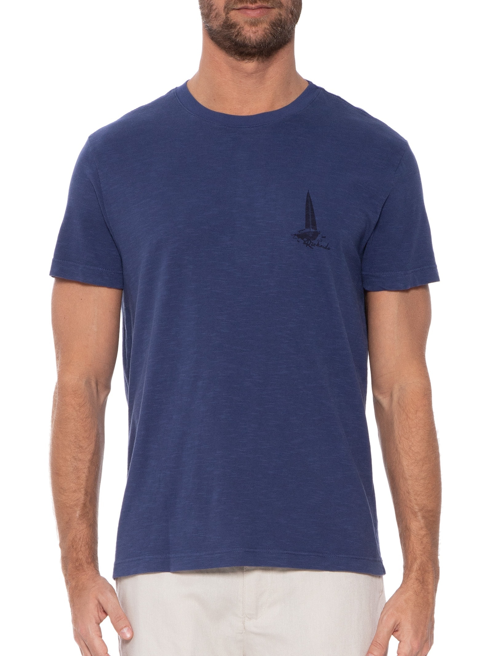 Camiseta Masculina Washed Thaiti Surf Azul Richards