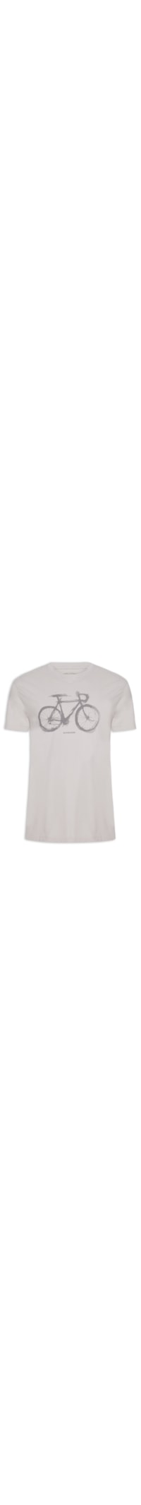 Camiseta Masculina Watercolour Bike Manga Curta - Cinza