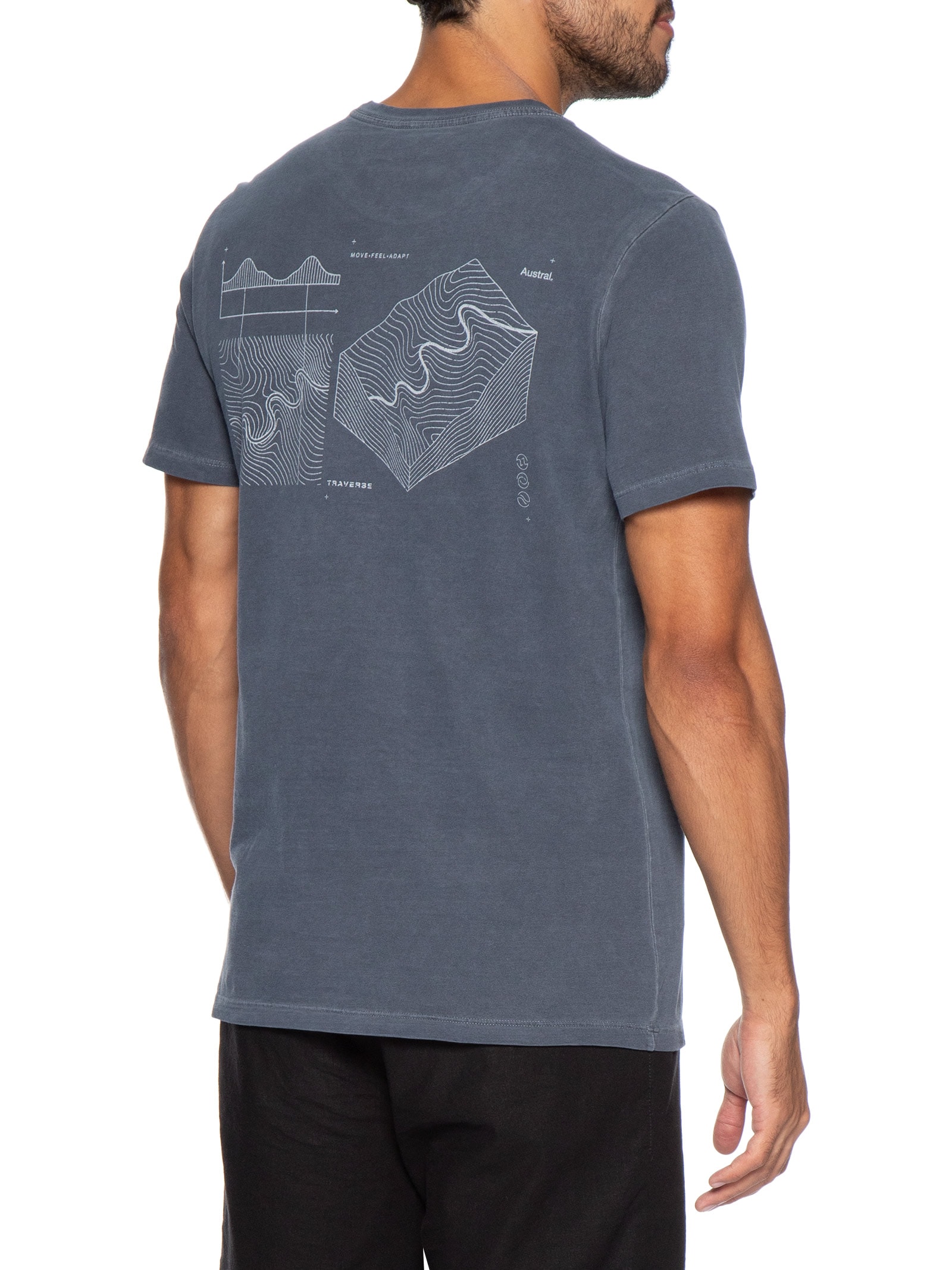 Camiseta Masculina Way II Azul Austral
