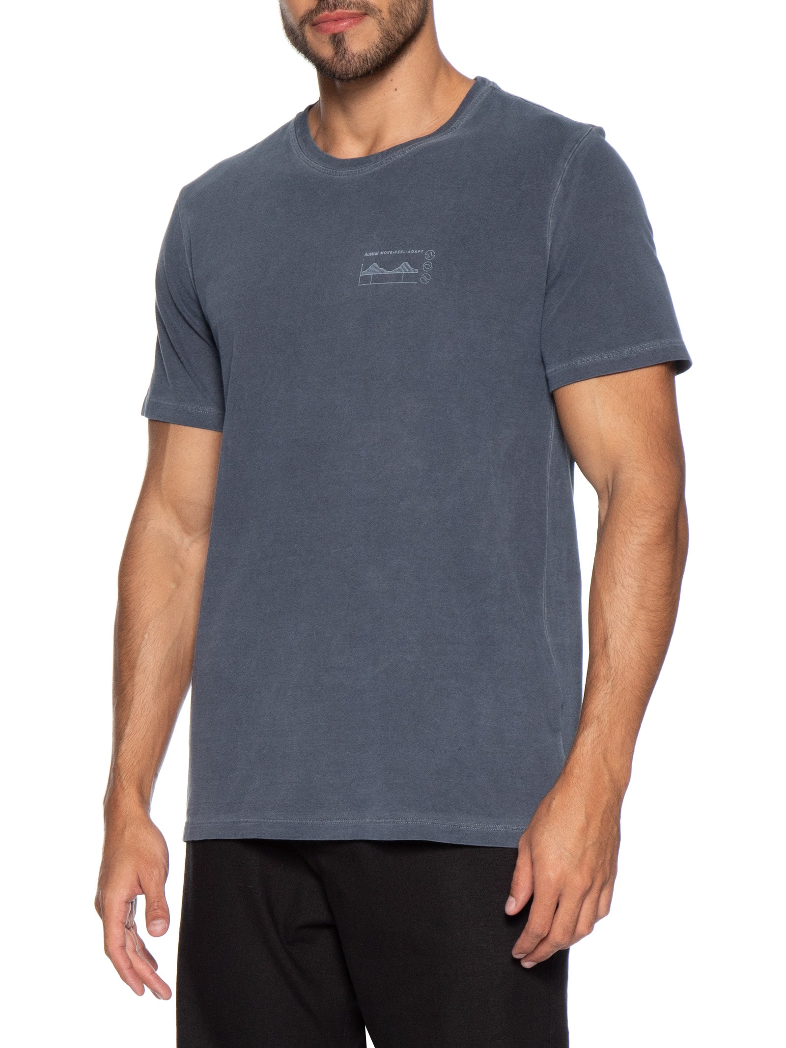 Camiseta Masculina Way II Azul Austral