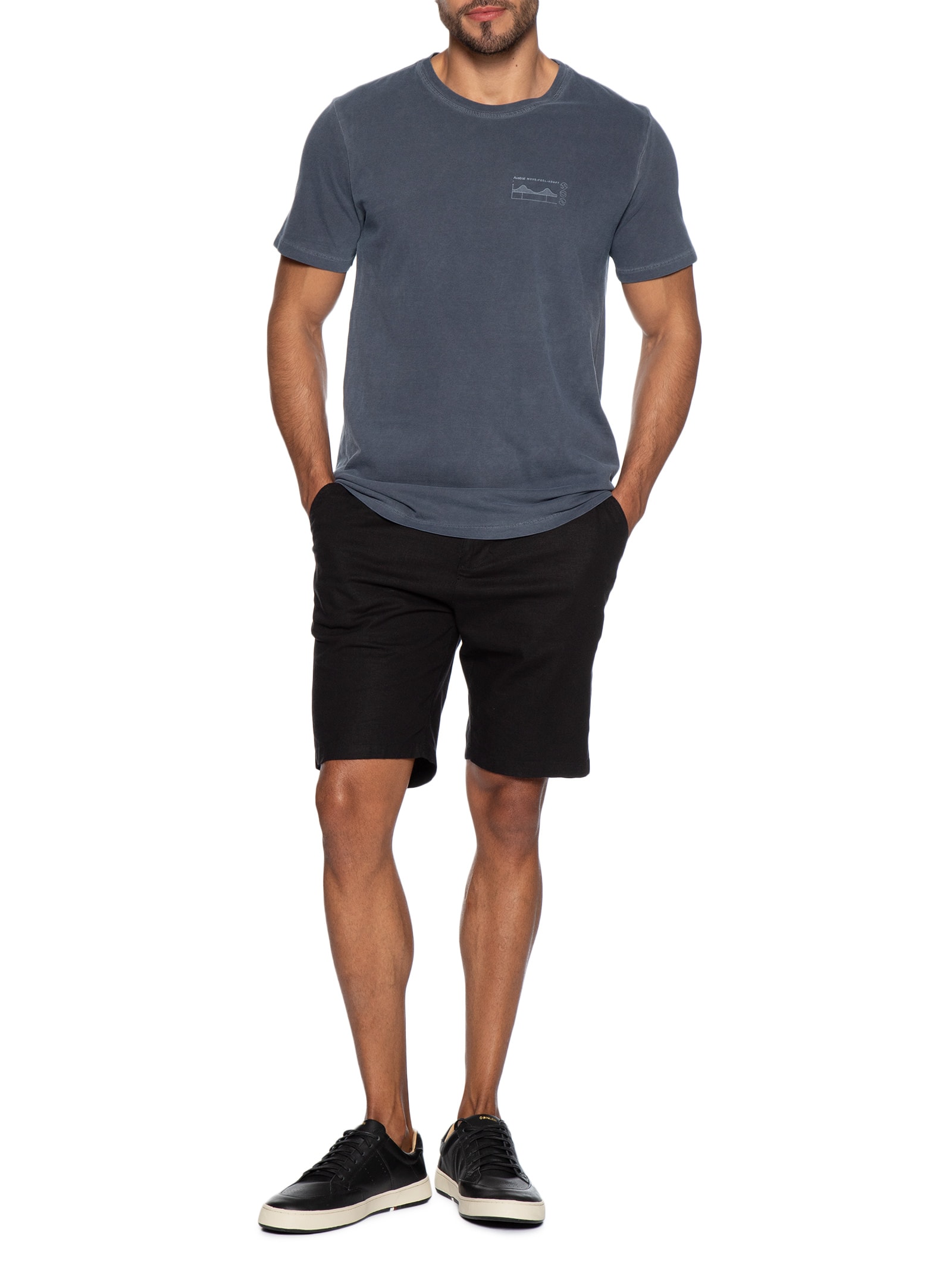 Camiseta Masculina Way II Azul Austral