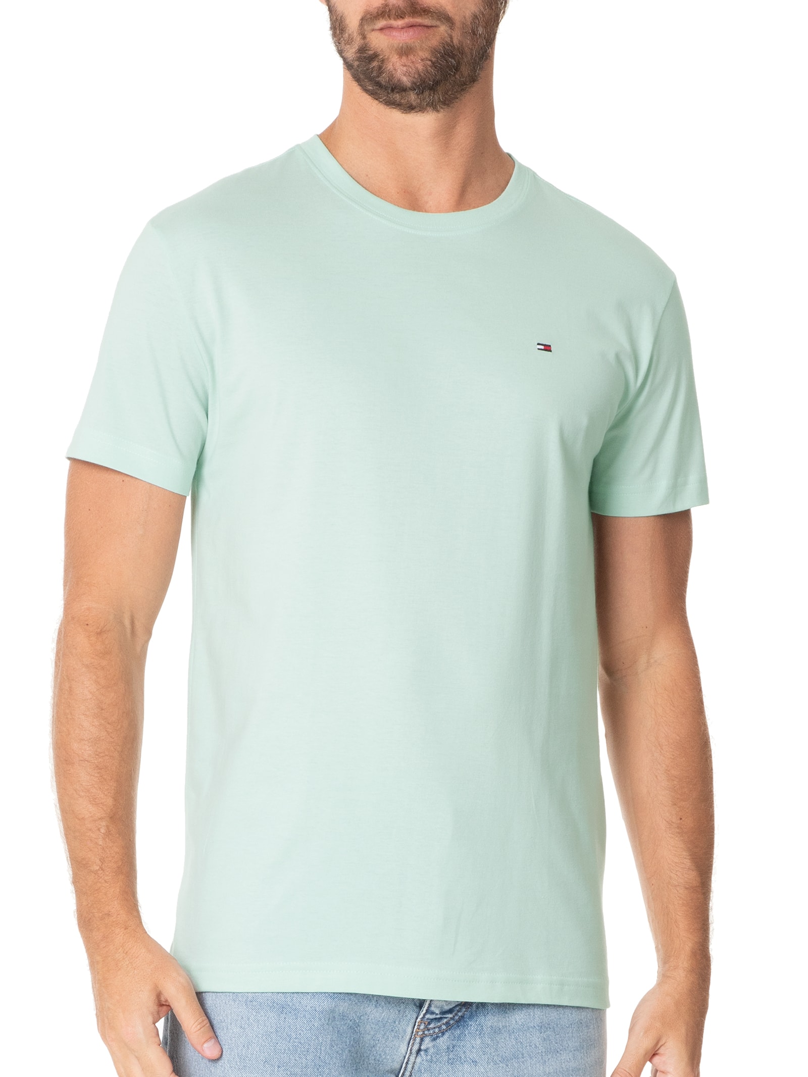 Camiseta Masculina WCC Essential Contton Tee Verde Tommy Hilfiger