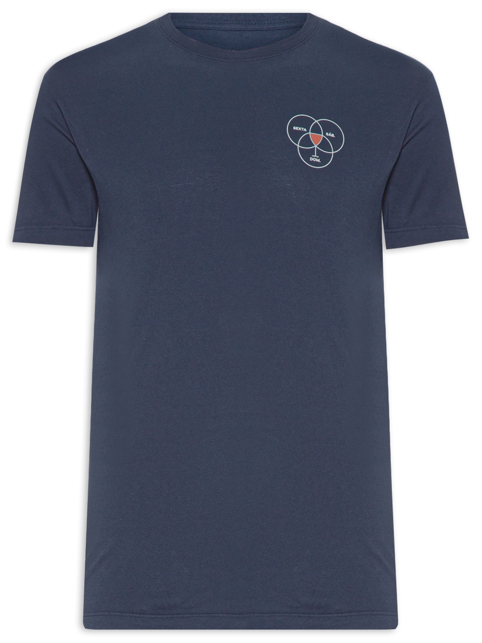 Camiseta Masculina Weekend Azul Foxton
