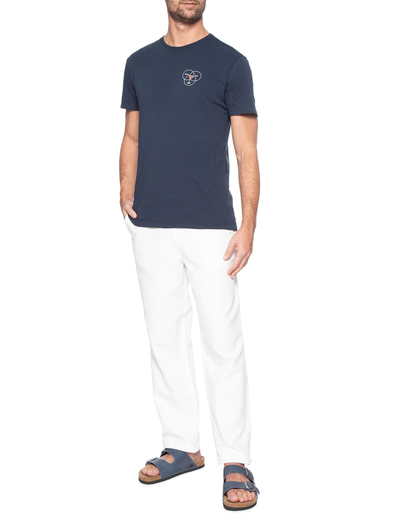 Camiseta Masculina Weekend Azul Foxton