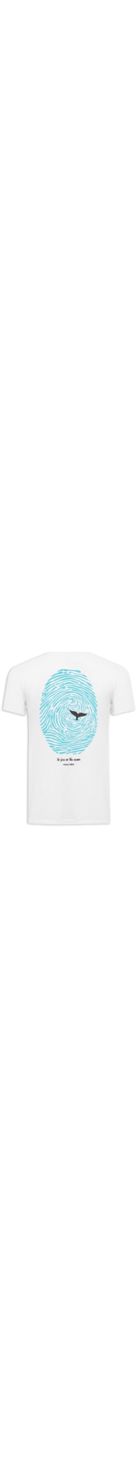 Camiseta Masculina Whale Print - Branco
