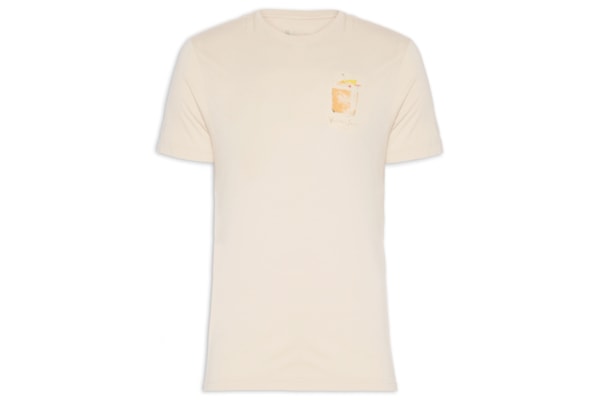 Camiseta Masculina Whiskey Sour - Bege