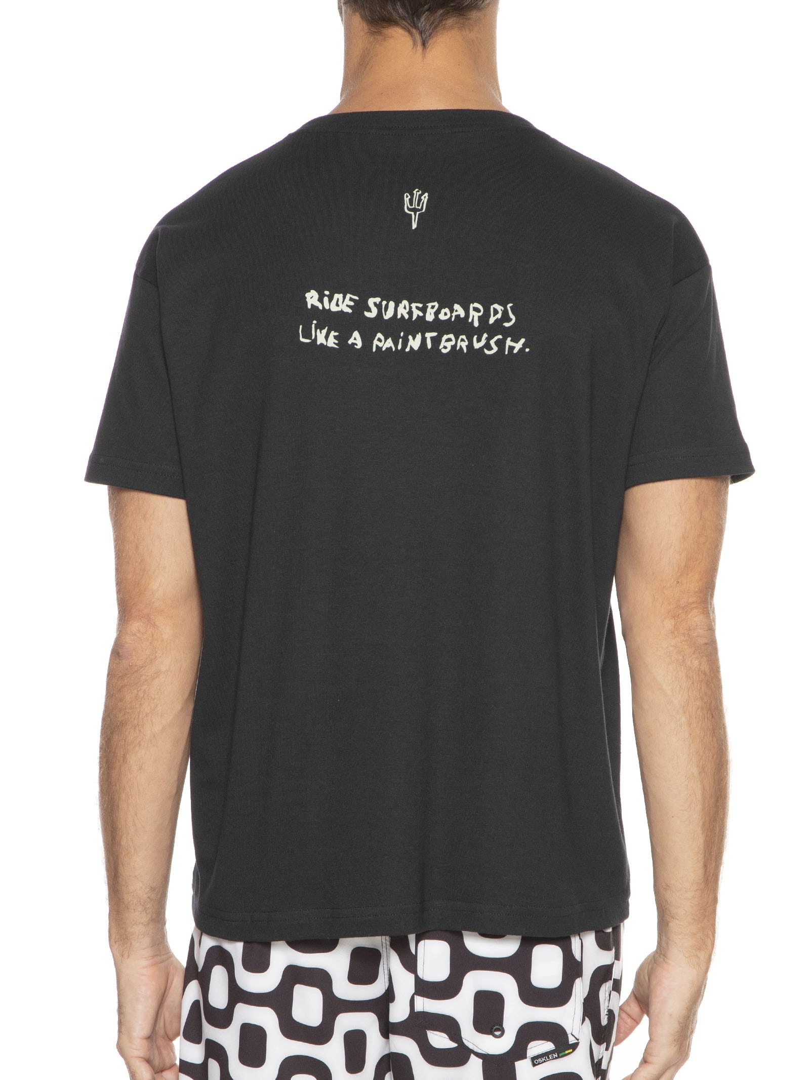 Camiseta Masculina White Canvas Preto Osklen