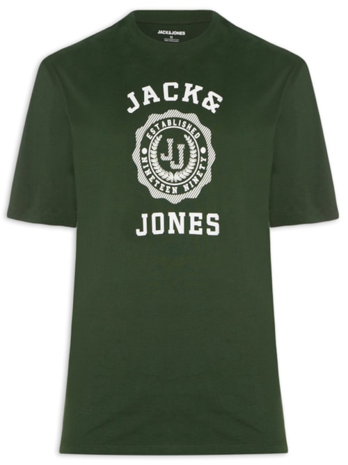 Camiseta Masculina Wide Fit Estampada – Verde