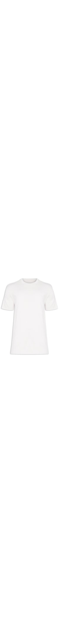 Camiseta Masculina Wrinkled Yogue Manga Curta - Off White