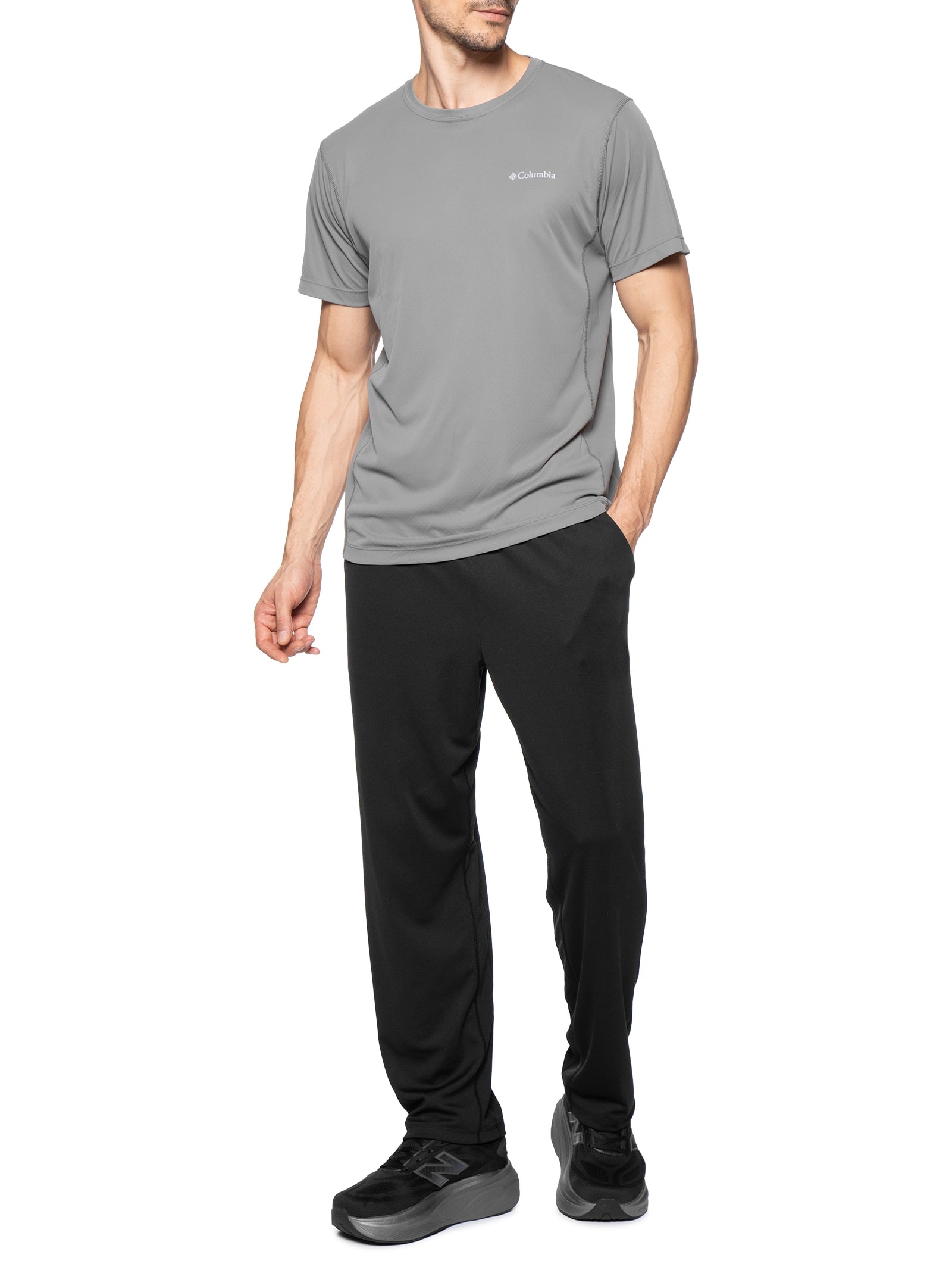 Camiseta Masculina Zero Rules Light FPS 50 Cinza Columbia