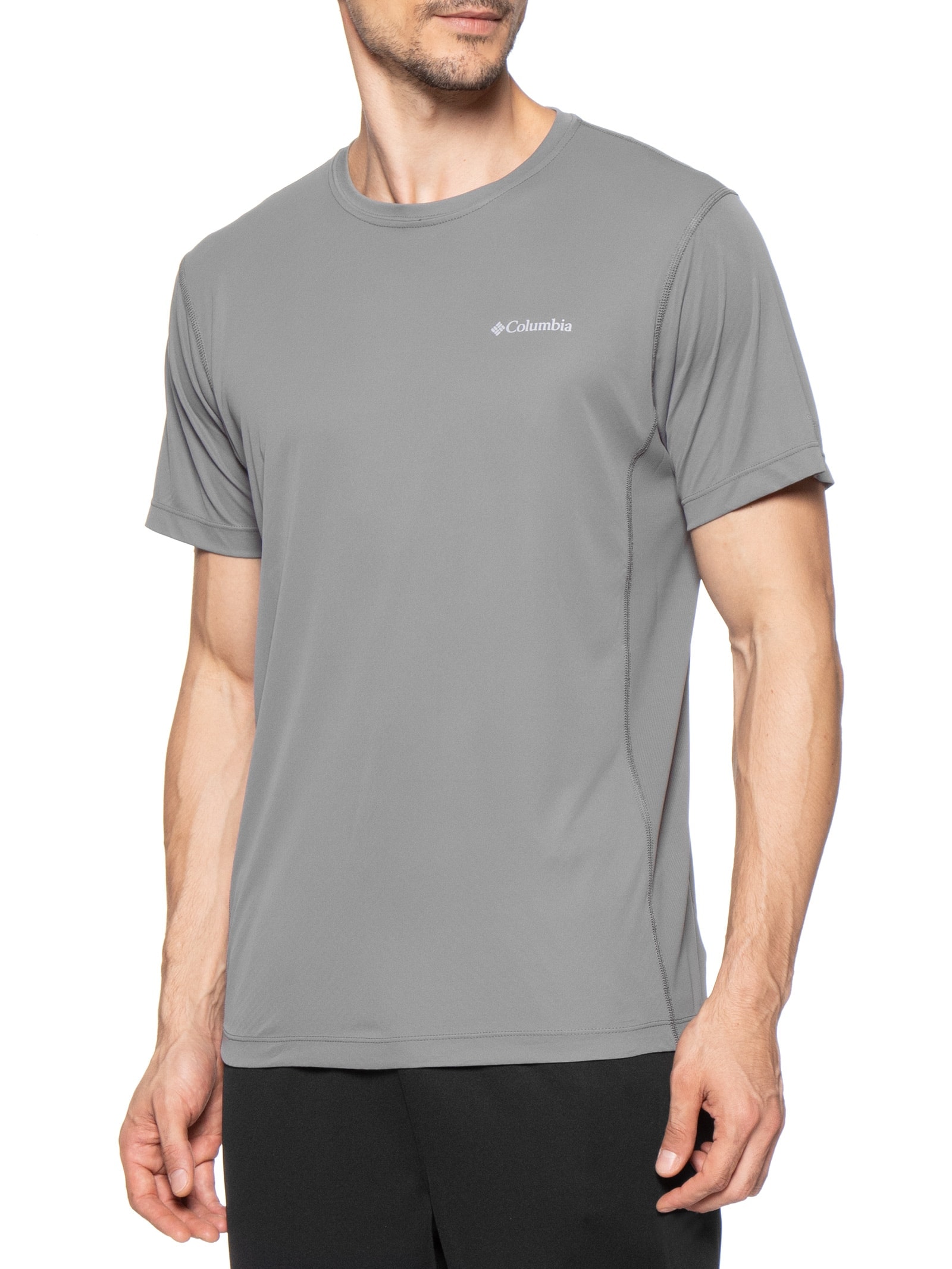 Camiseta Masculina Zero Rules Light FPS 50 Cinza Columbia