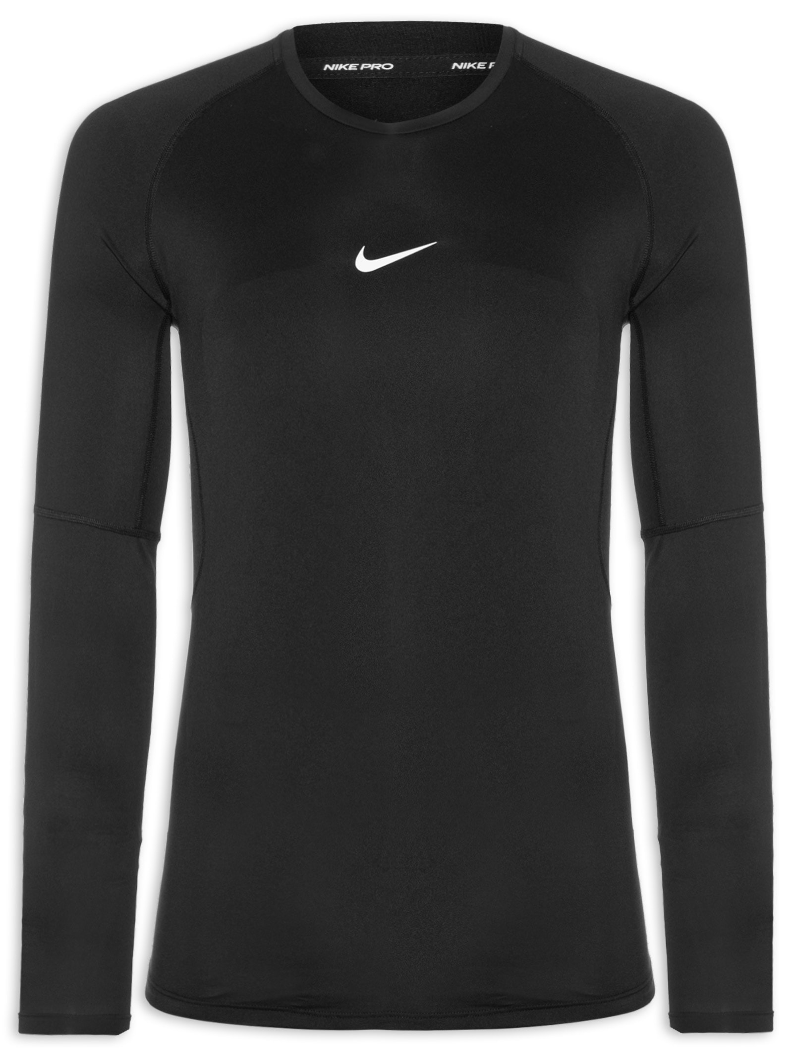 Camiseta Masculino Manga Longa Pro Dri-Fit Preto Nike