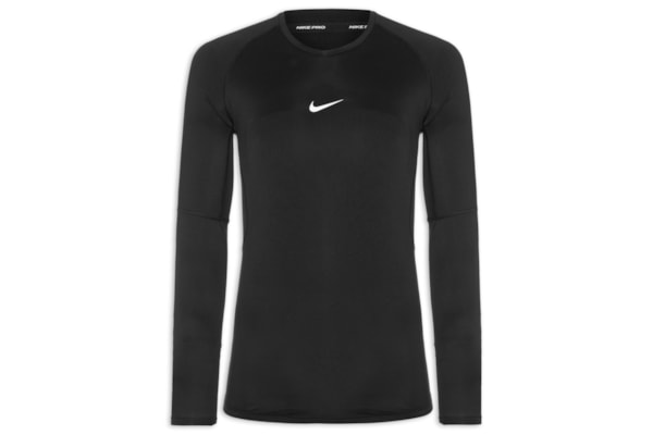 Camiseta Masculino Manga Longa Pro Dri-Fit - Preto