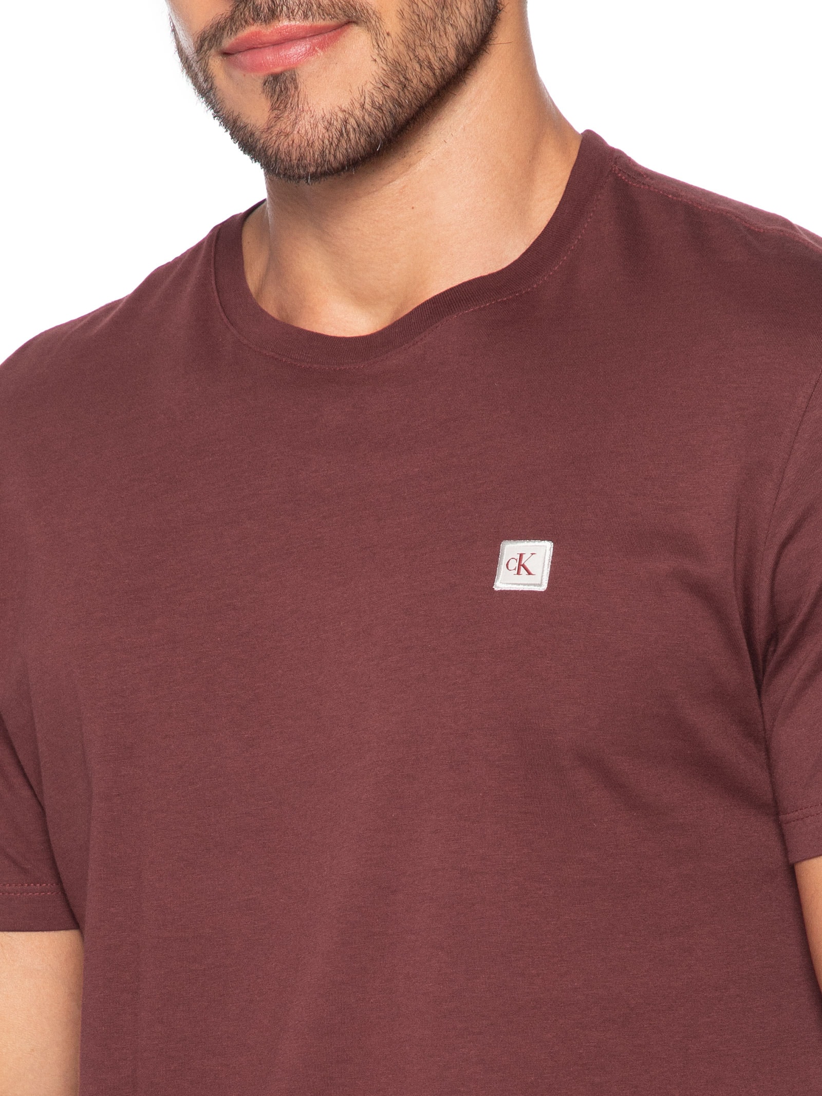 Camiseta Masculino Patch – Vermelho Calvin Klein Jeans