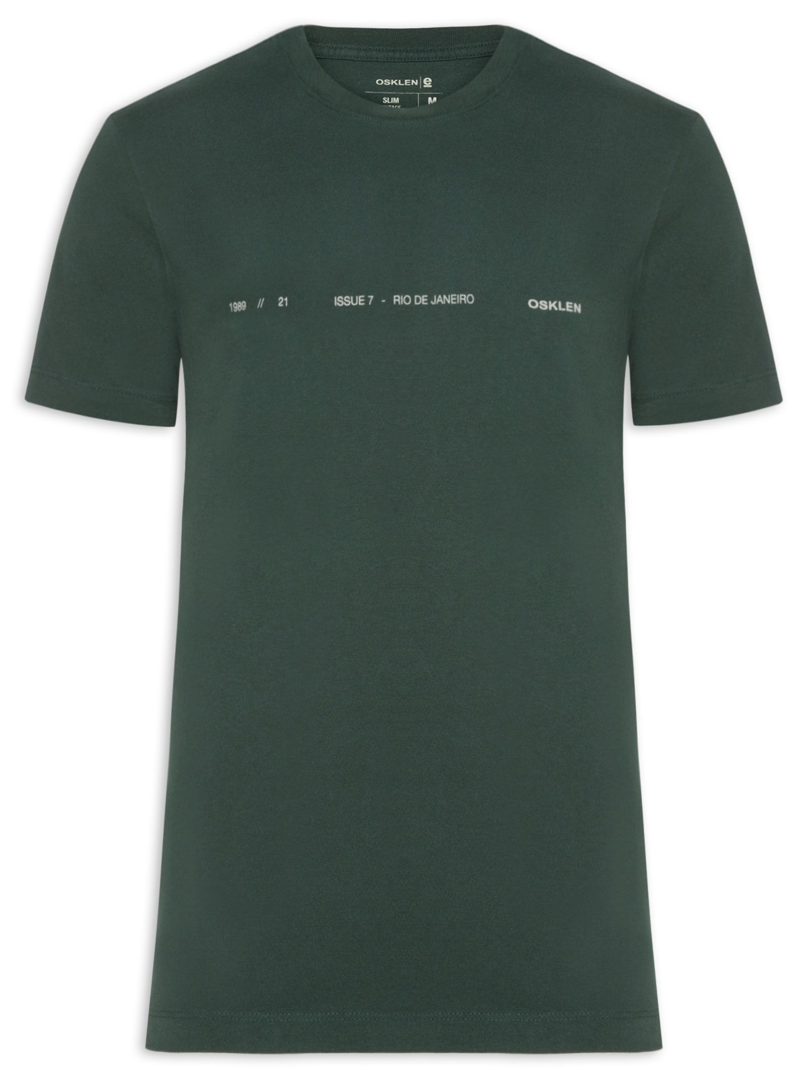 Camiseta Masculino Vintage Issue7 Verde Osklen