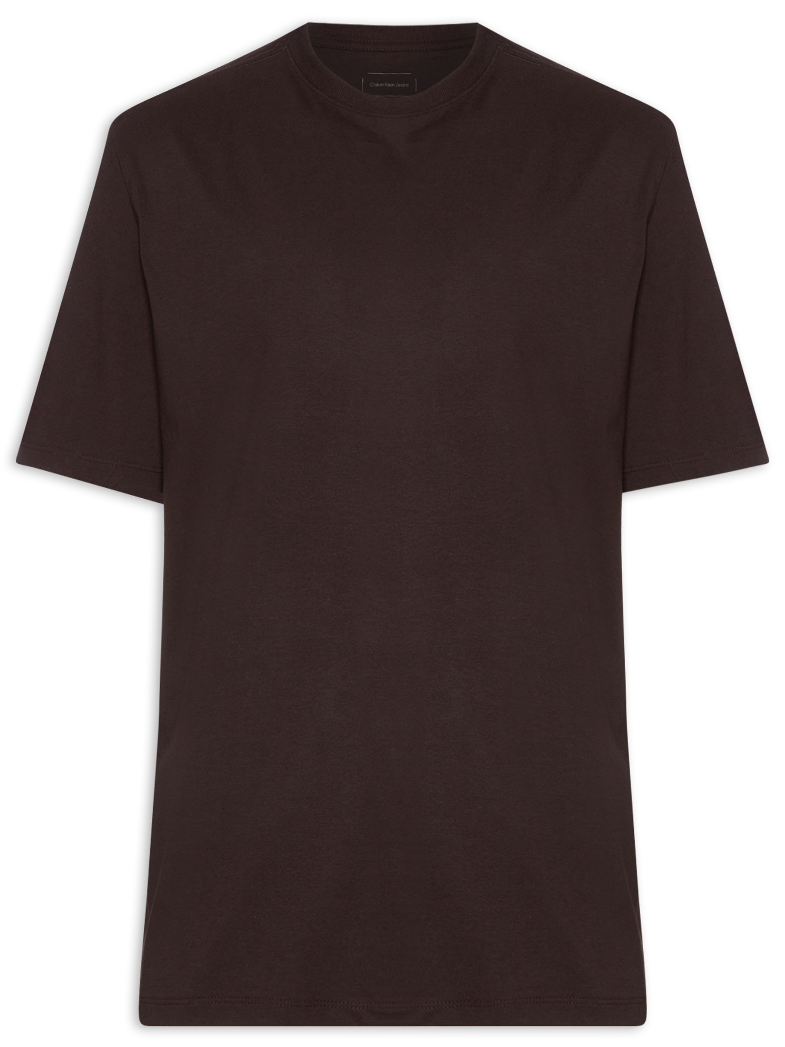 Camiseta MC CKJ Masculino Oversized – Marrom Calvin Klein Jeans