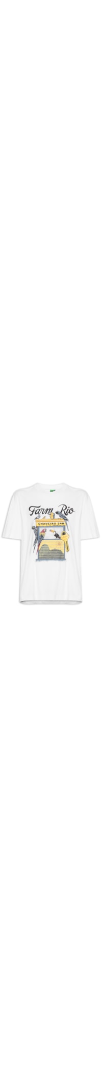 Camiseta Média Chaveiro Farm Rio – Branco