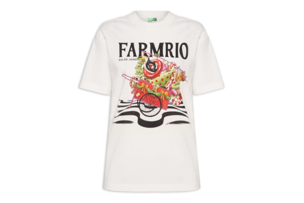 Camiseta Media Papai Noel Da Praia - Branco
