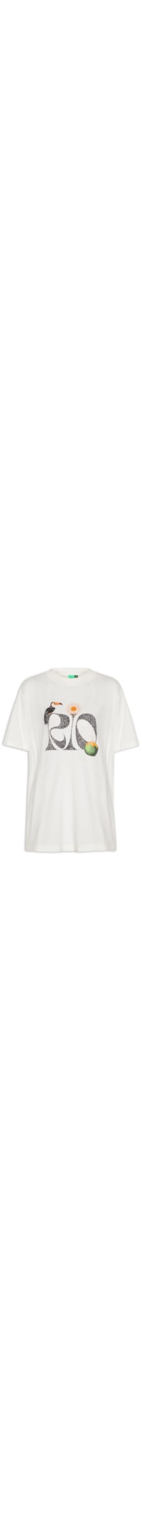 Camiseta Media Rio - Branco
