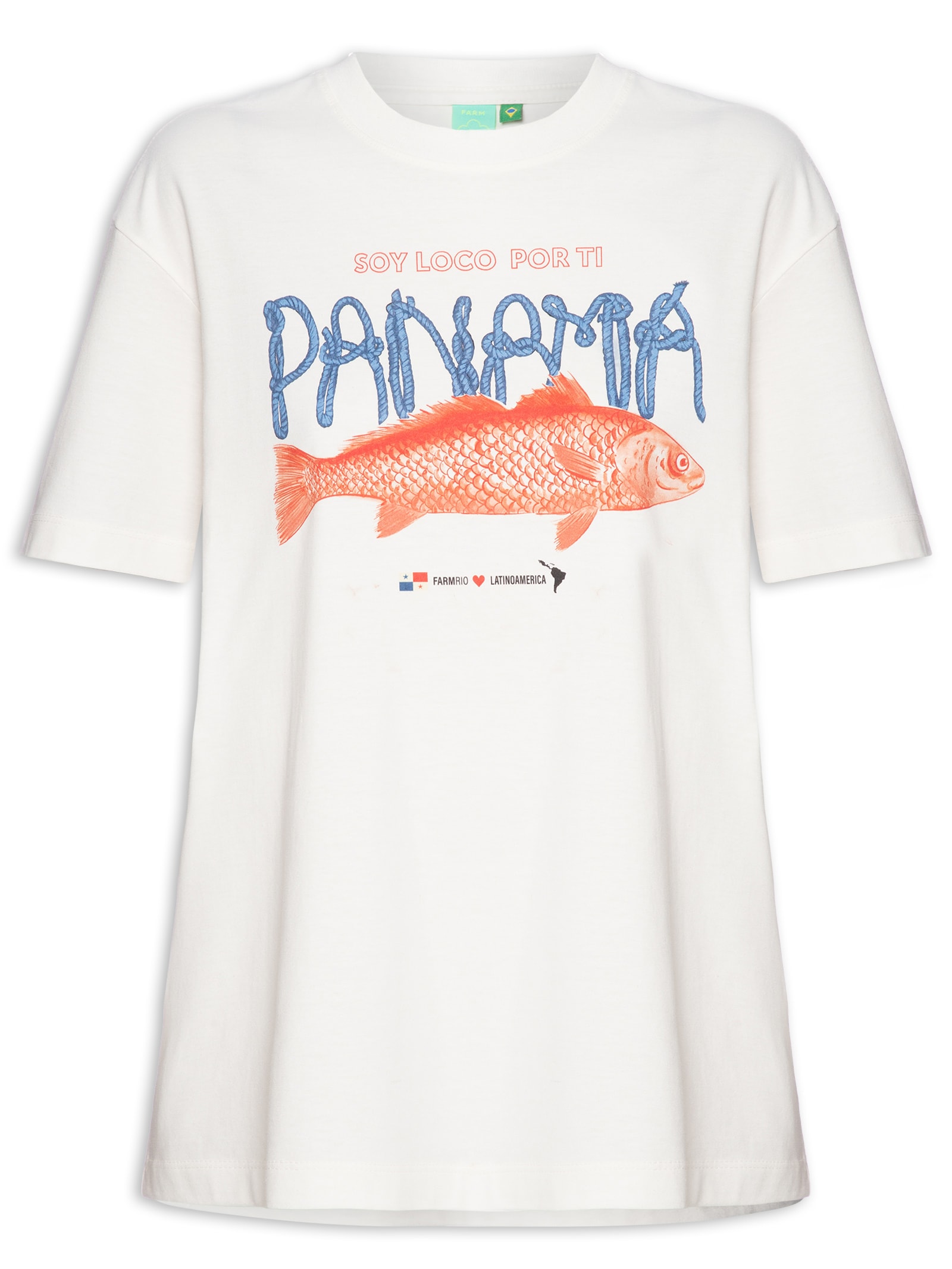 Camiseta Média Soy Panamá Branco Farm