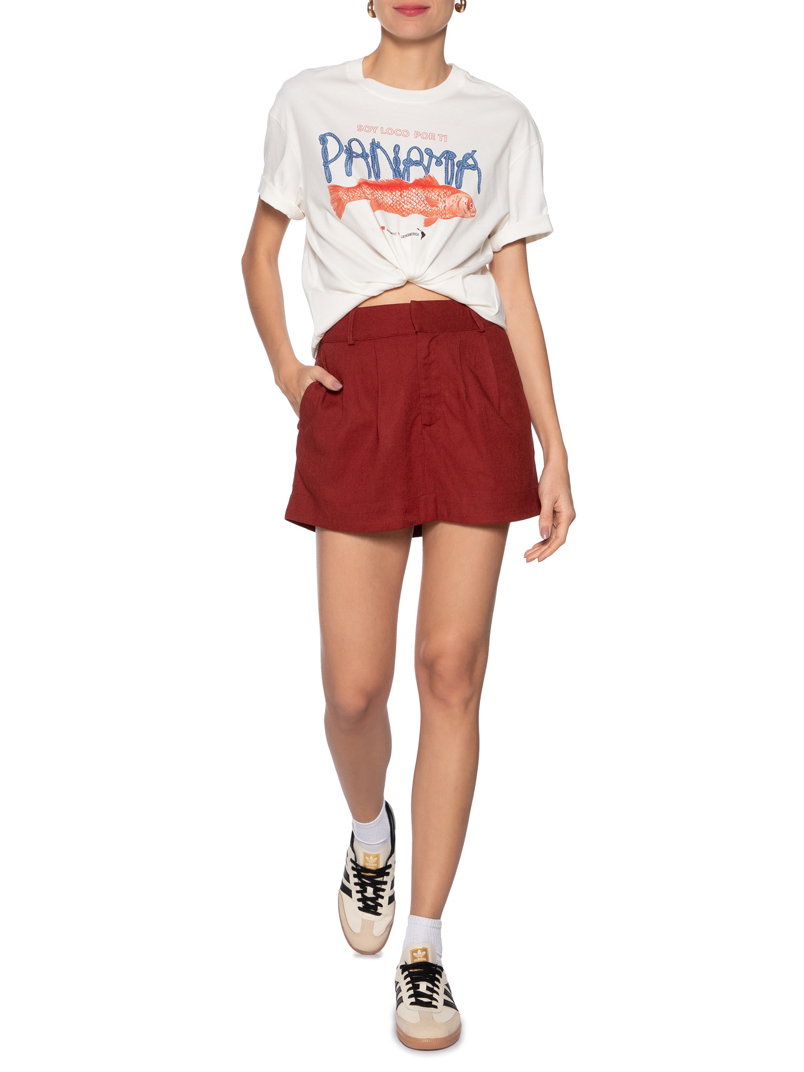 Camiseta Média Soy Panamá Branco Farm