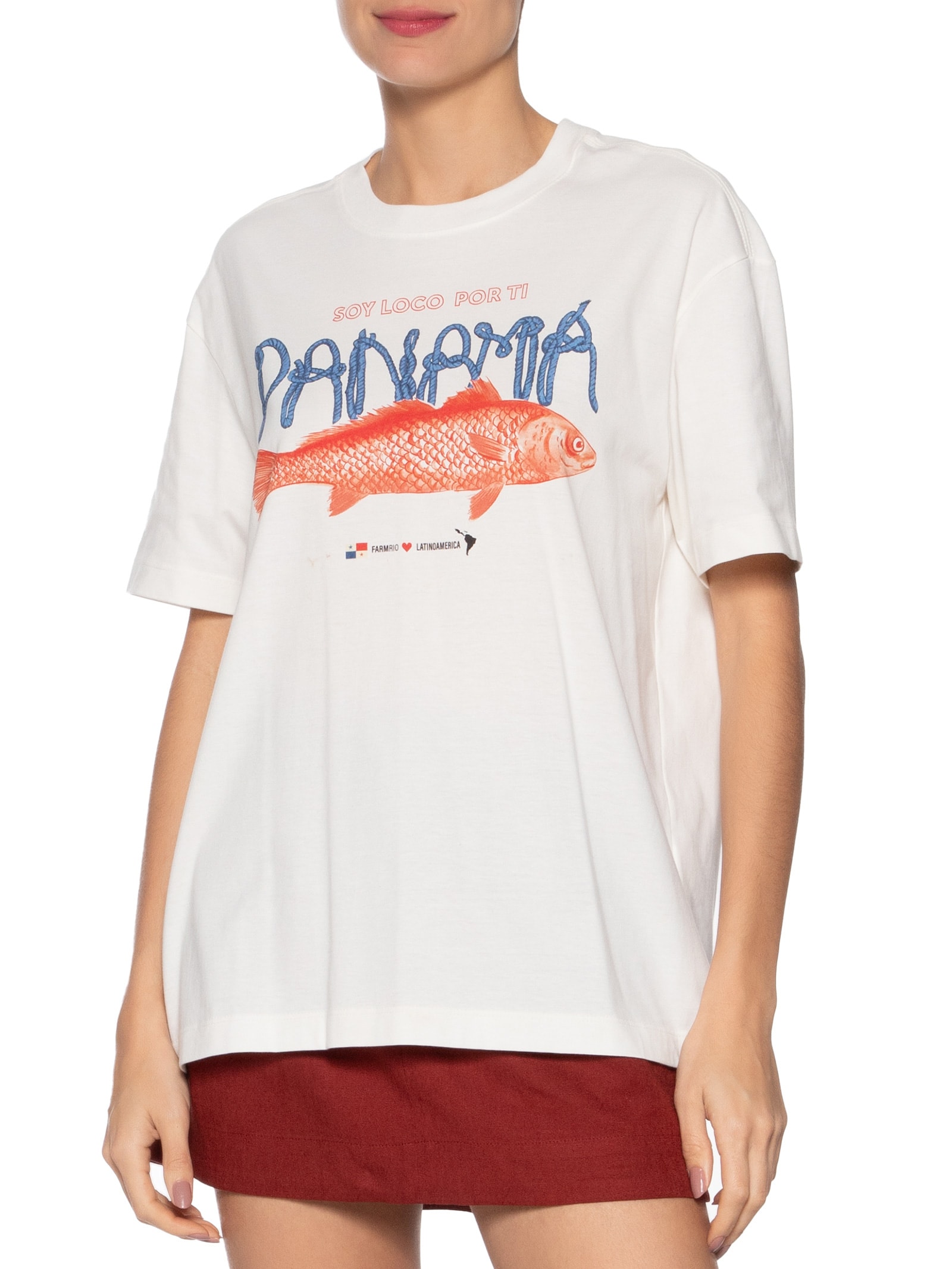 Camiseta Média Soy Panamá Branco Farm