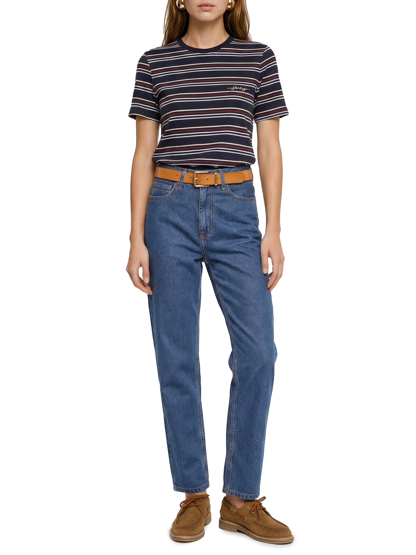 Camiseta MM Feminina Azul Hering