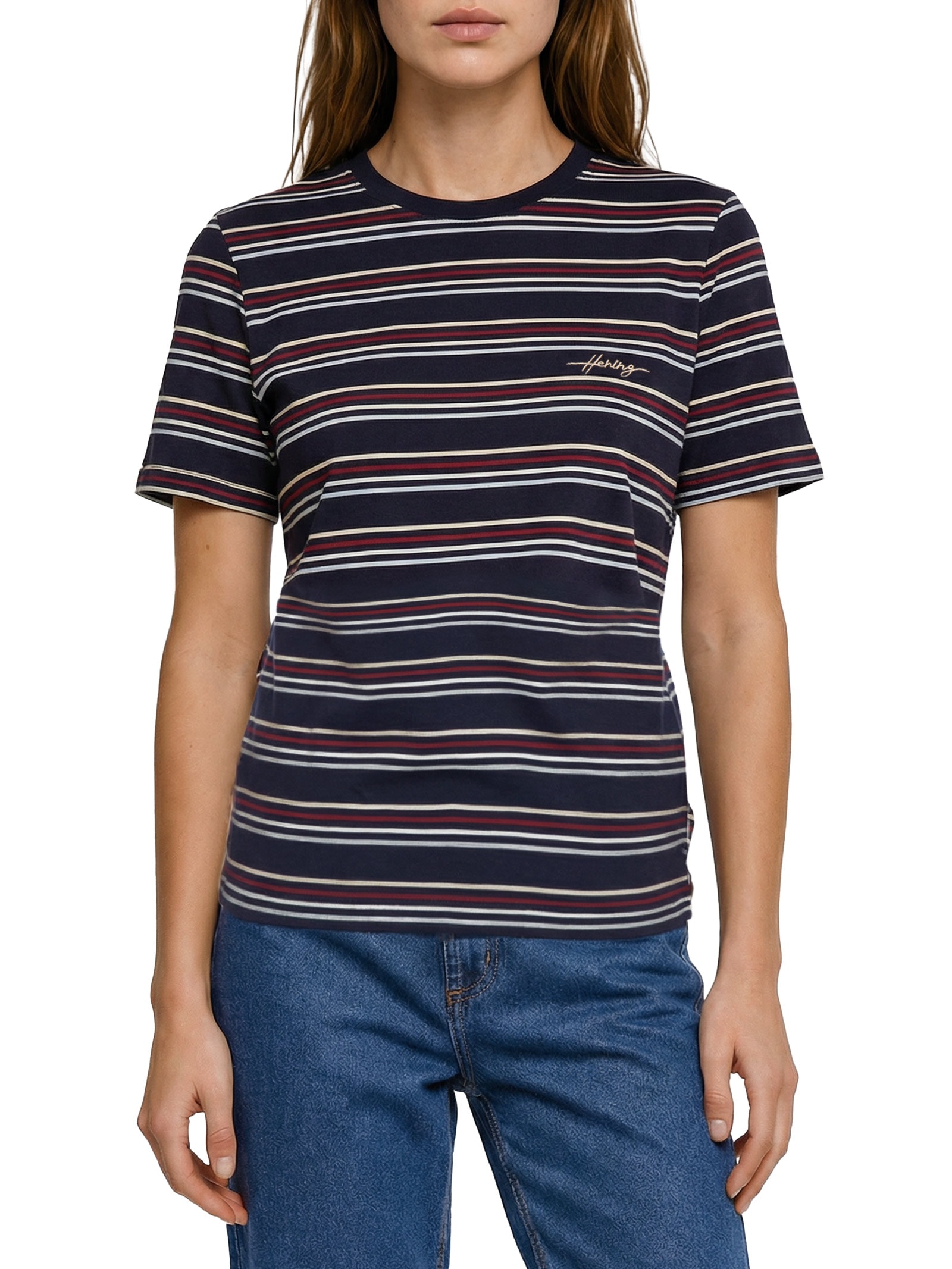 Camiseta MM Feminina Azul Hering