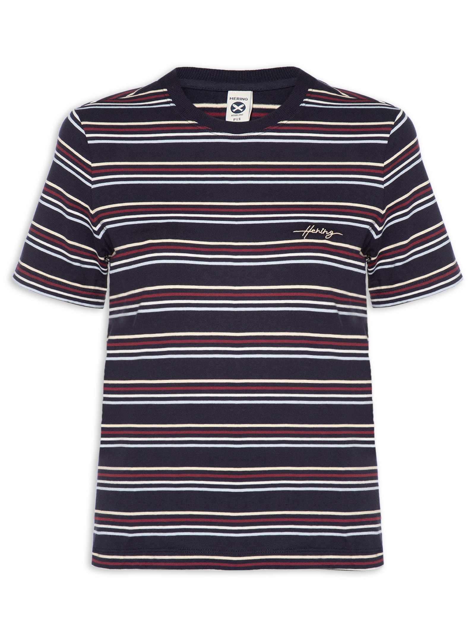 Camiseta MM Feminina Azul Hering