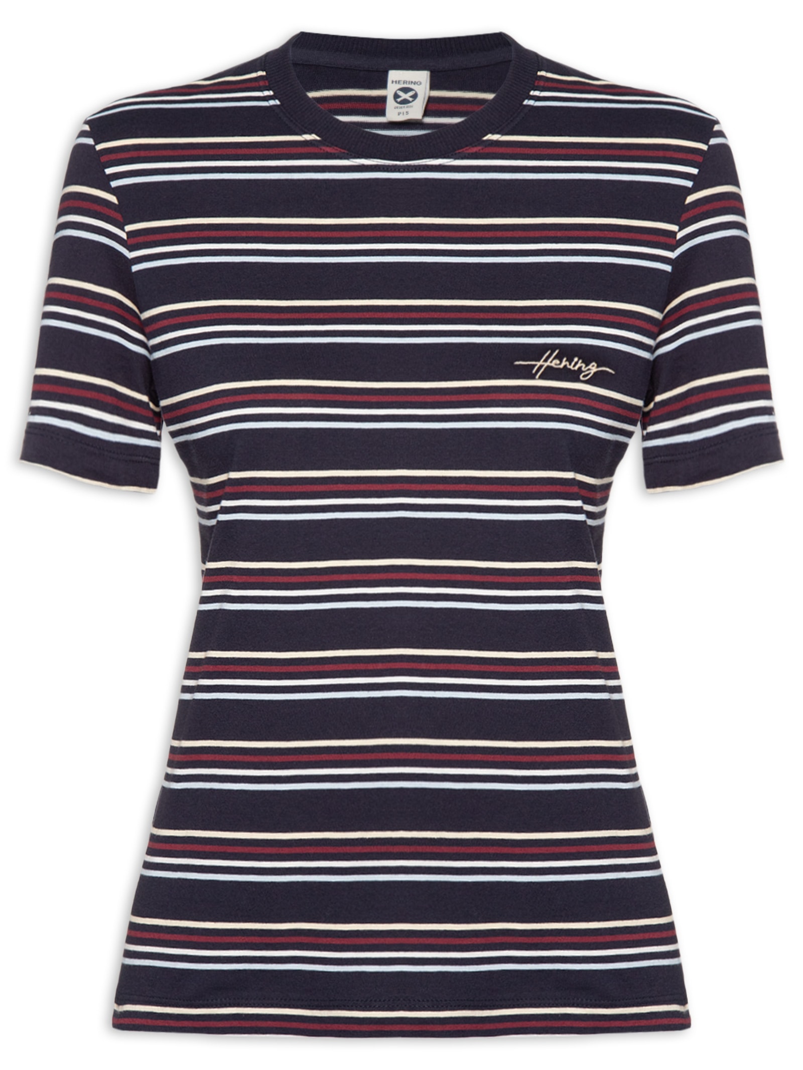 Camiseta MM Feminina Azul Hering