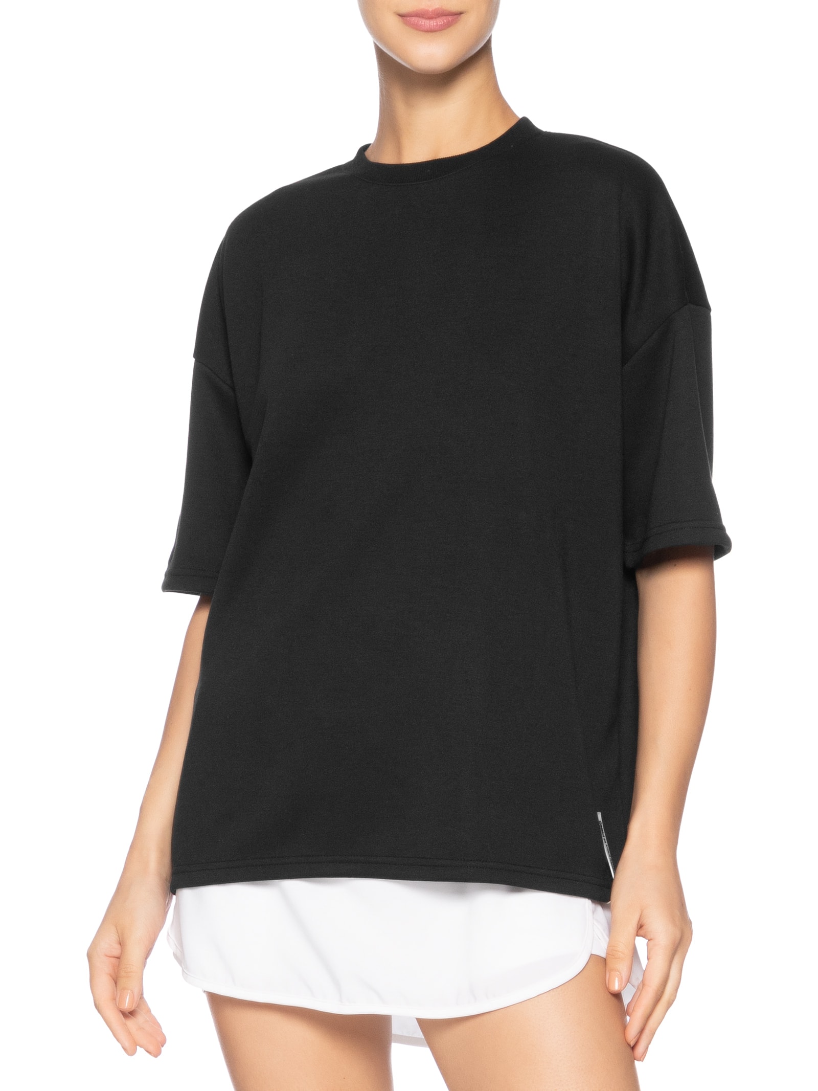 Camiseta MM Feminina Preto Hering Sports + Francesca
