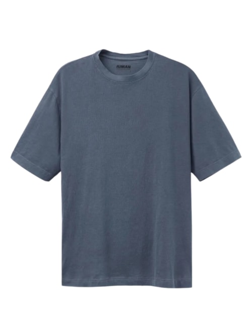 Camiseta Over Washed Collection – Azul